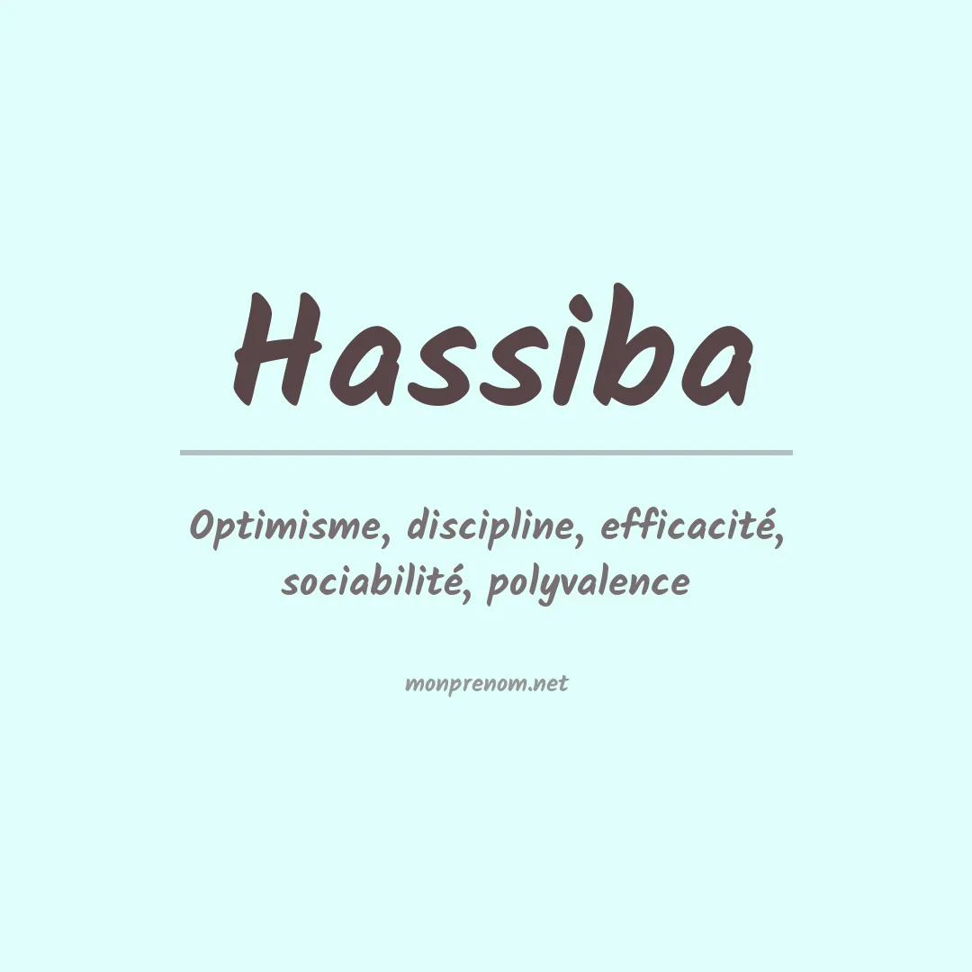 Prénom Hassiba