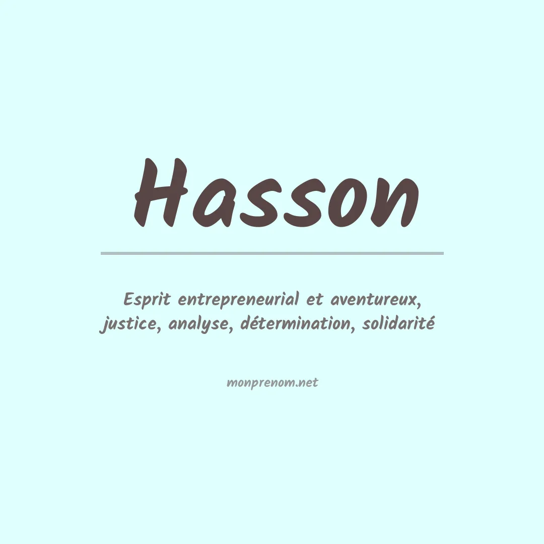 Prénom Hasson