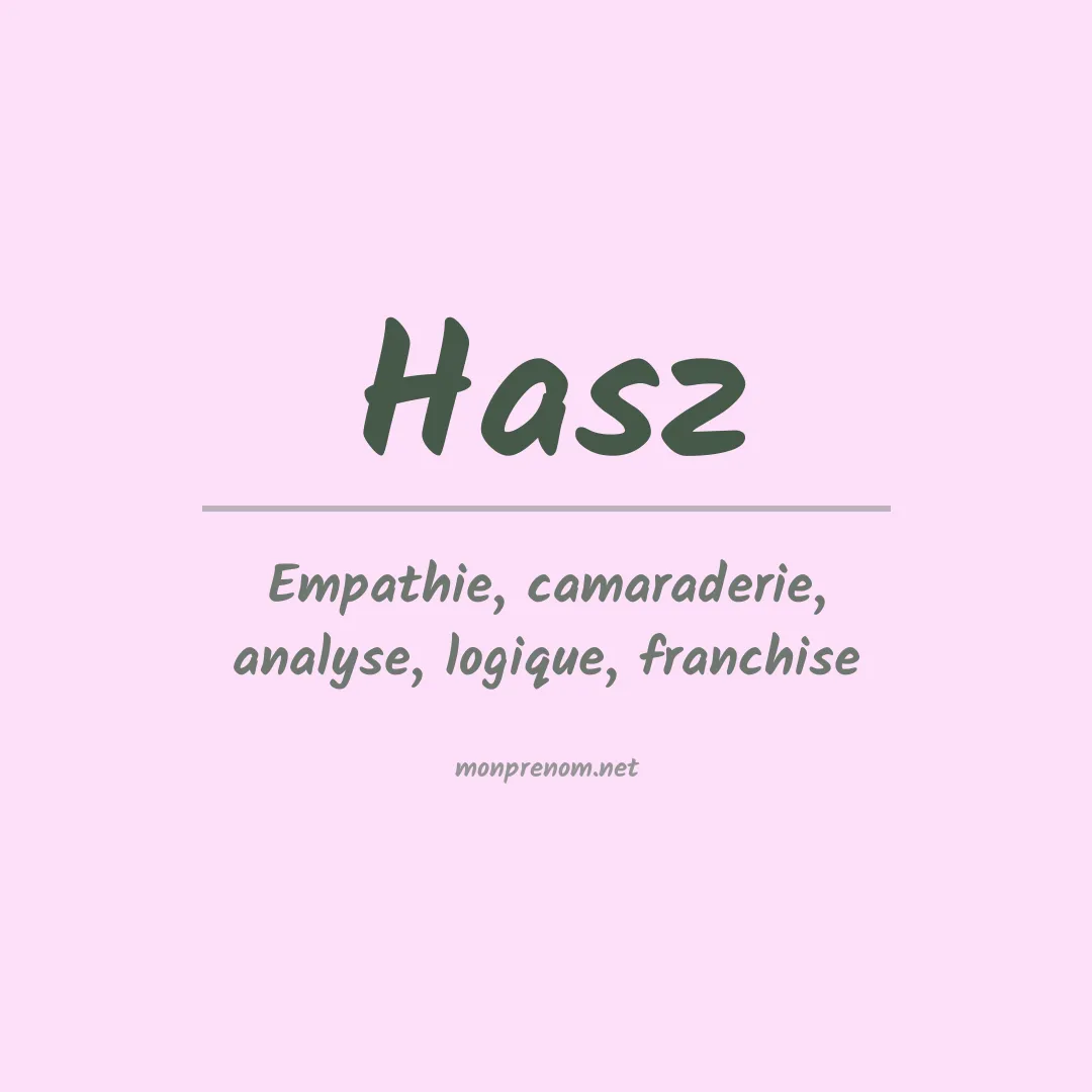 Prénom Hasz