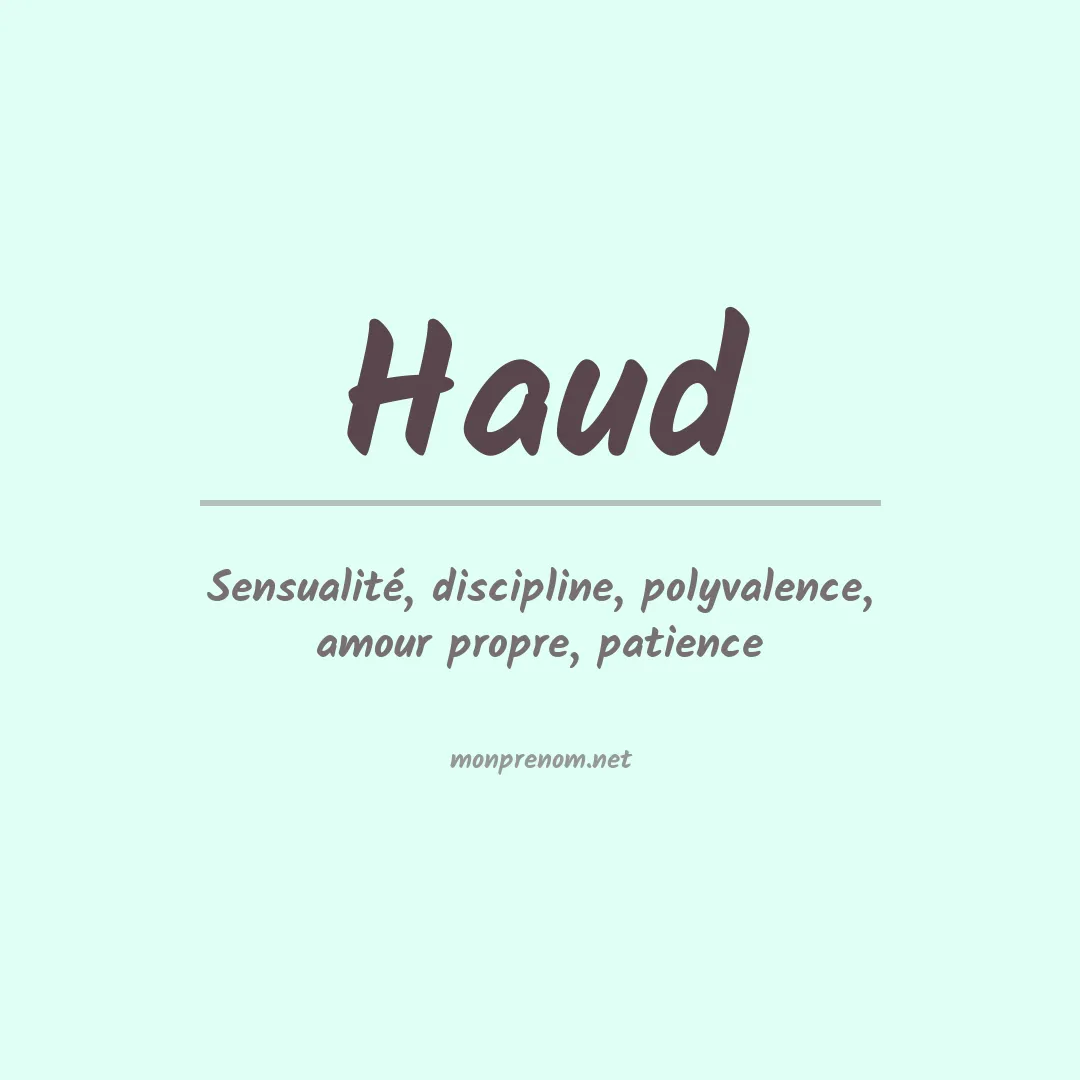 Signification du prénom Haud