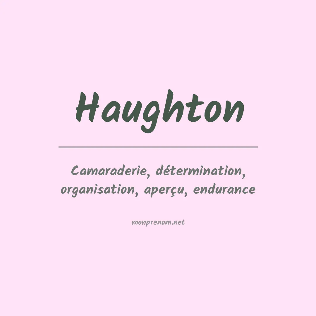 Prénom Haughton