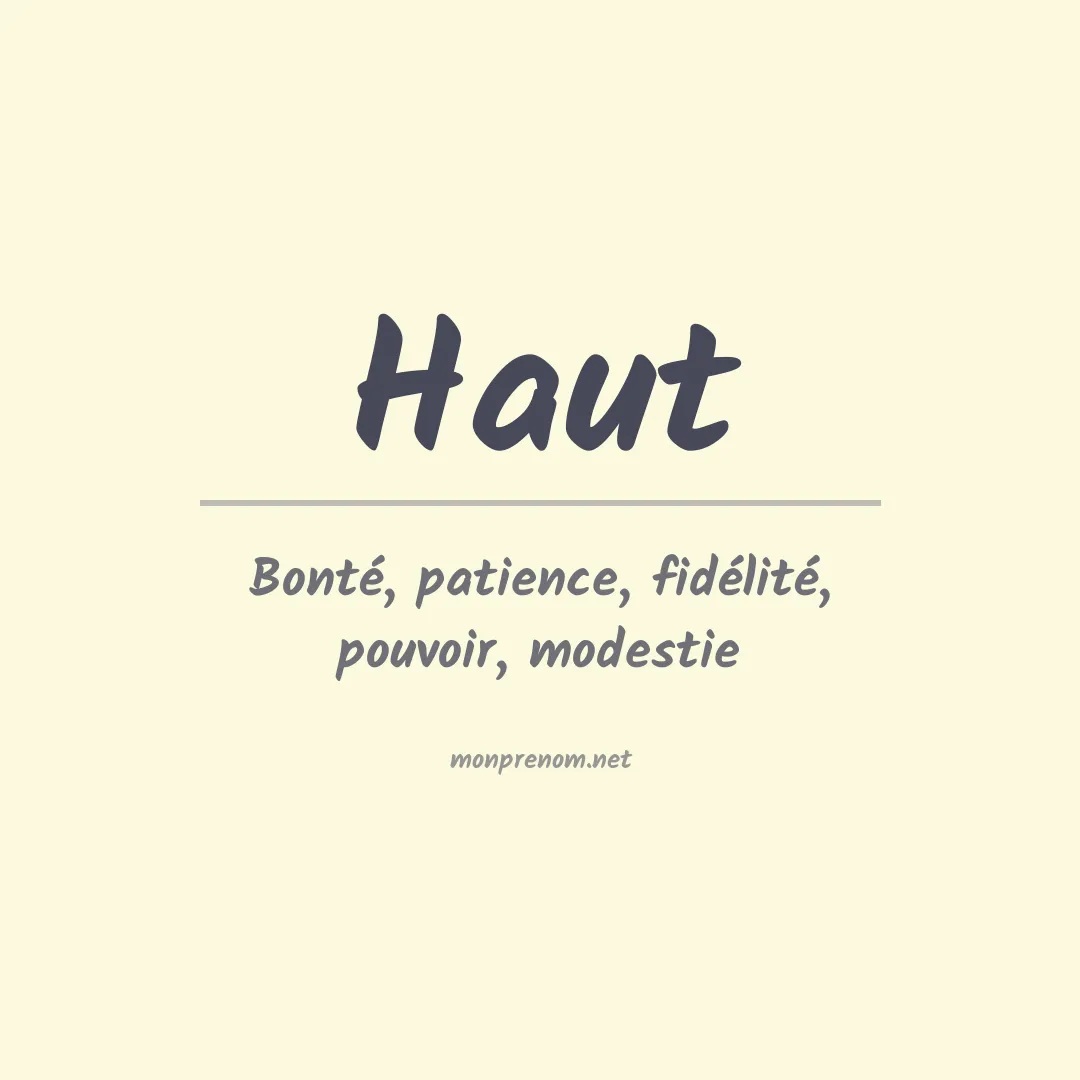 Prénom Haut