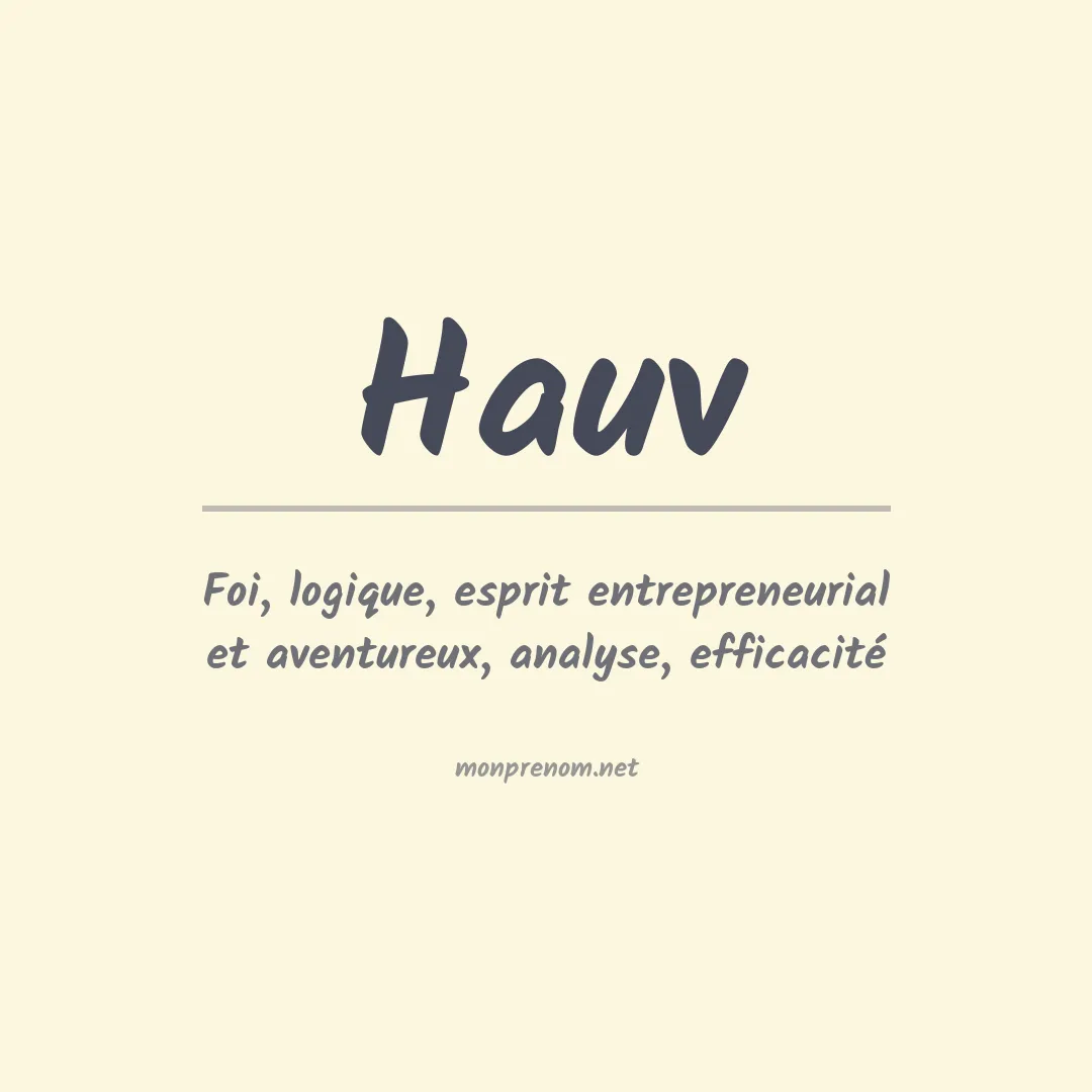 Prénom Hauv