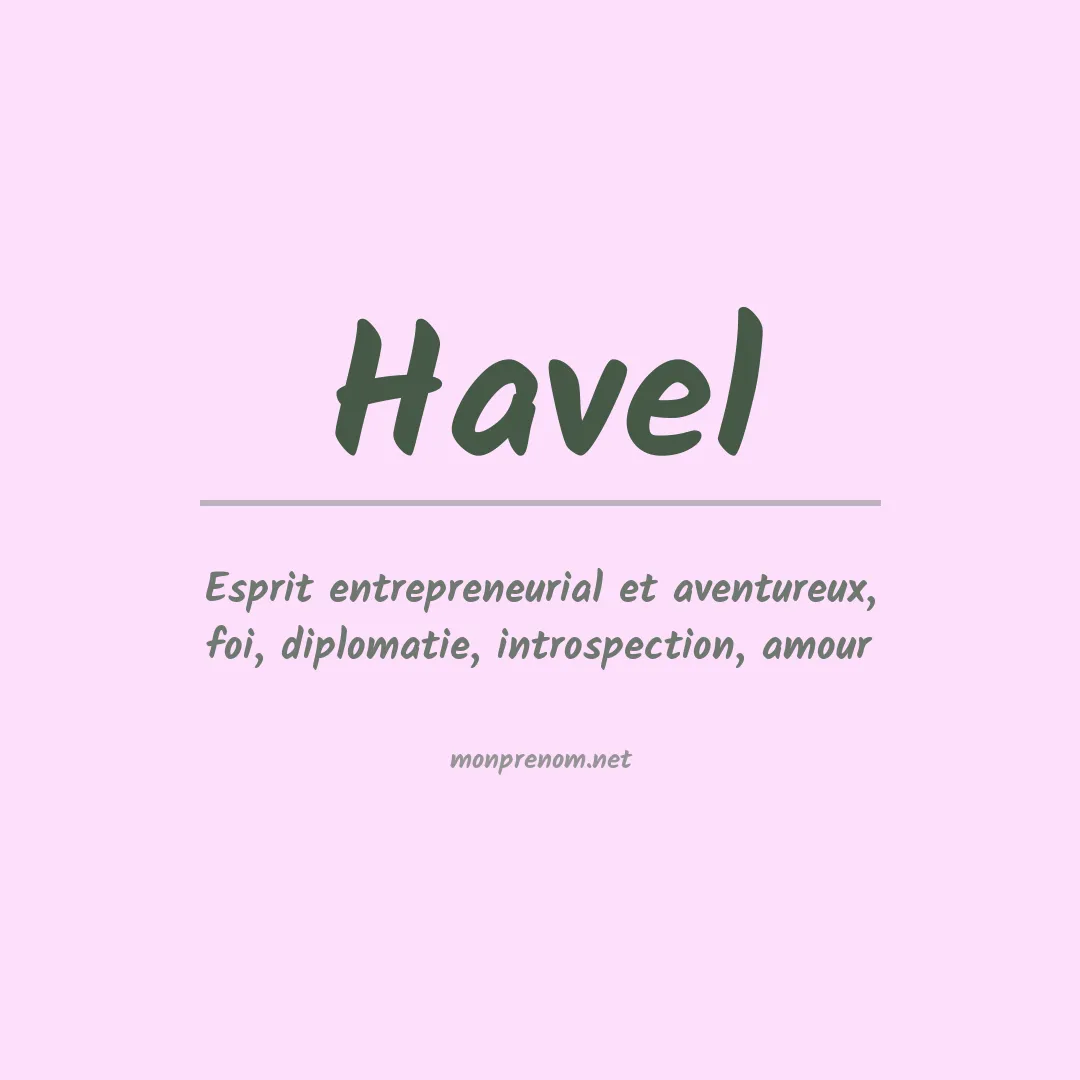 Prénom Havel