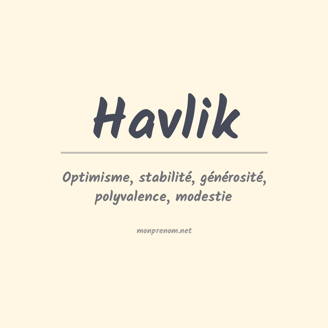 Prénom Havlik