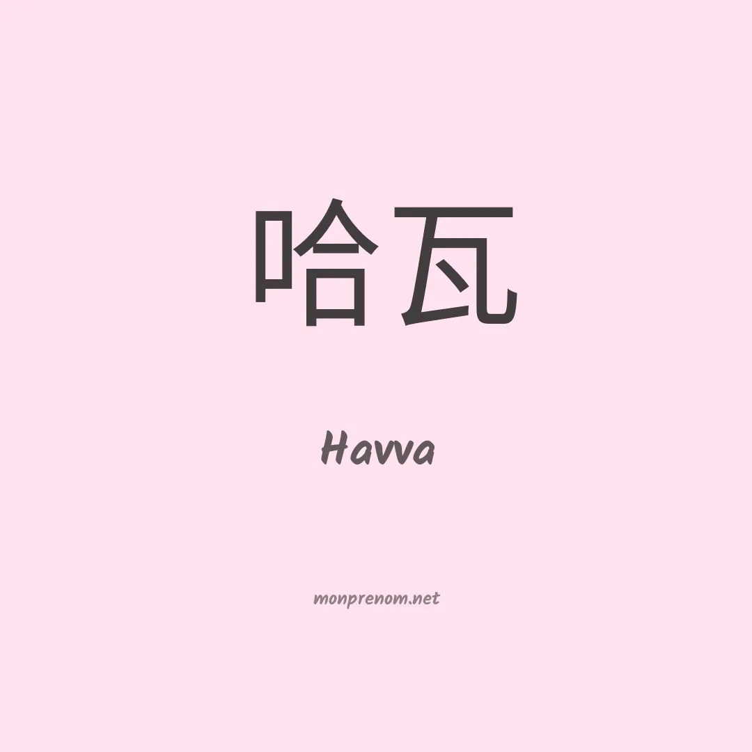 Havva en chinois
