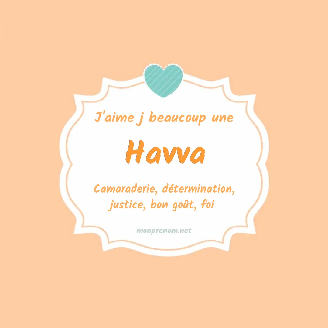 J'aime beaucoup Havva