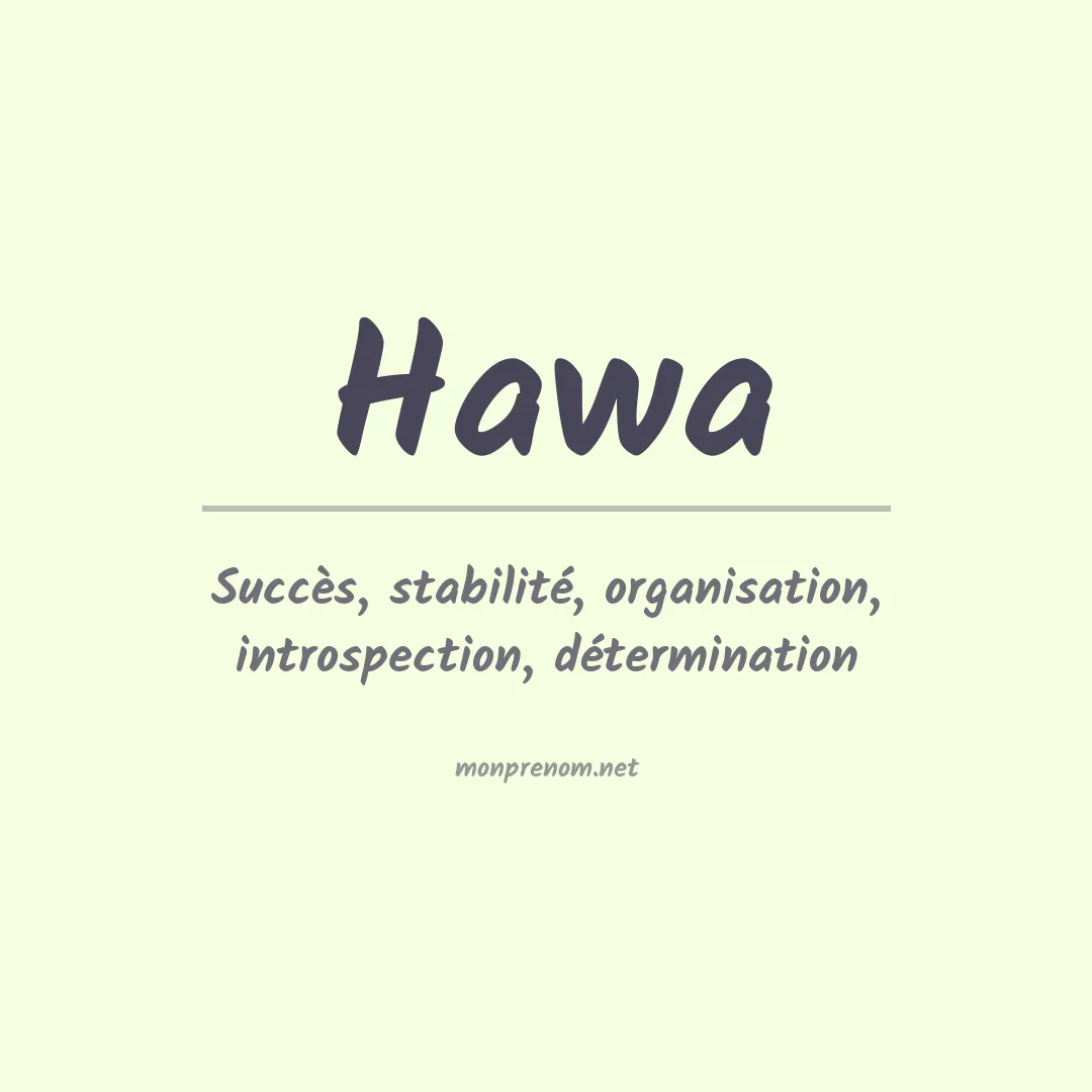Prénom Hawa