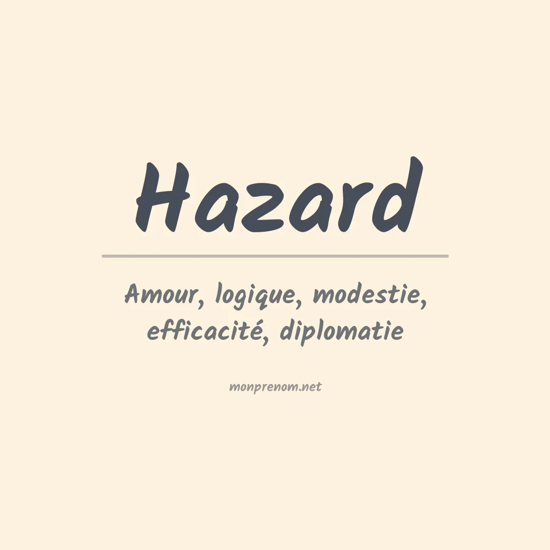 Prénom Hazard