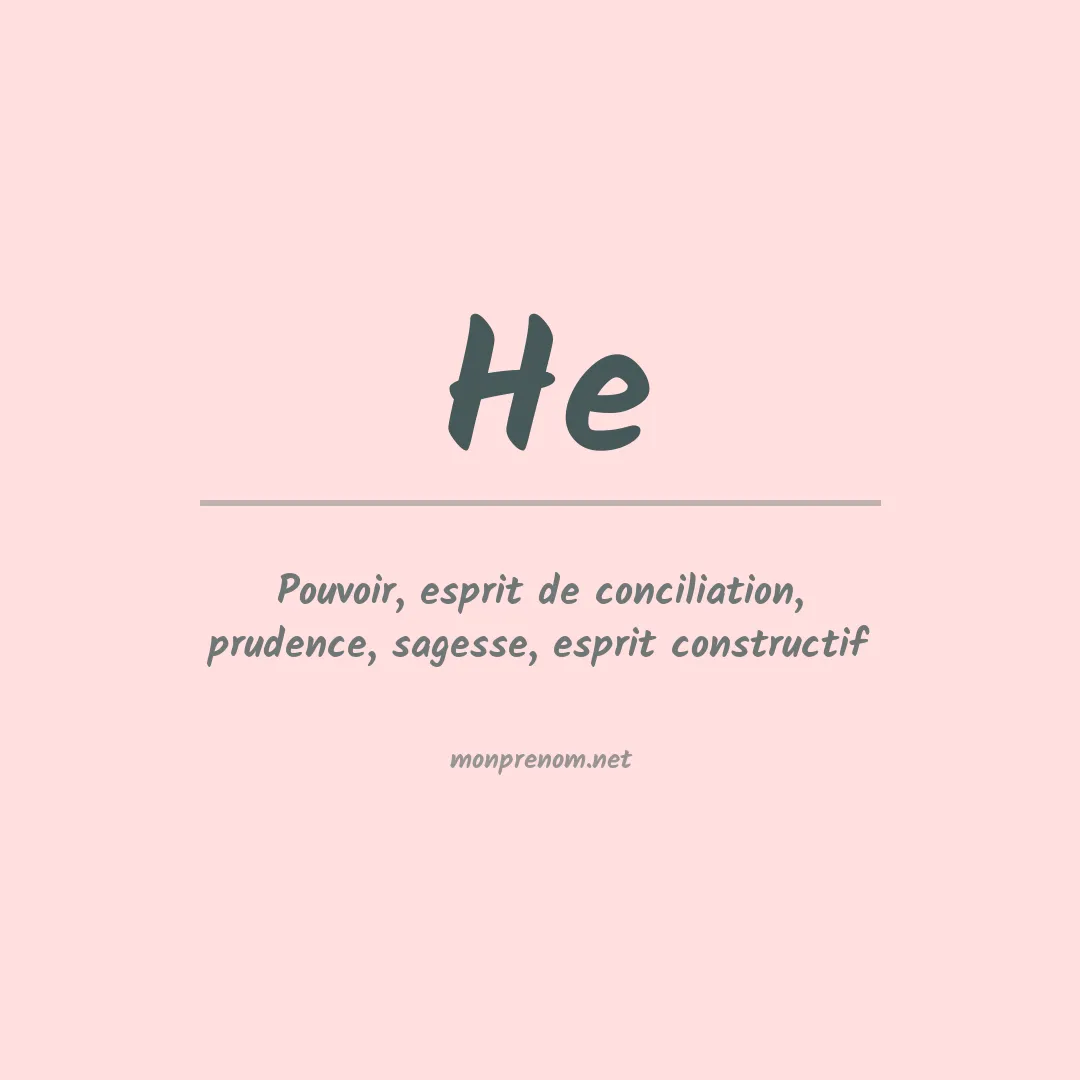 Prénom He