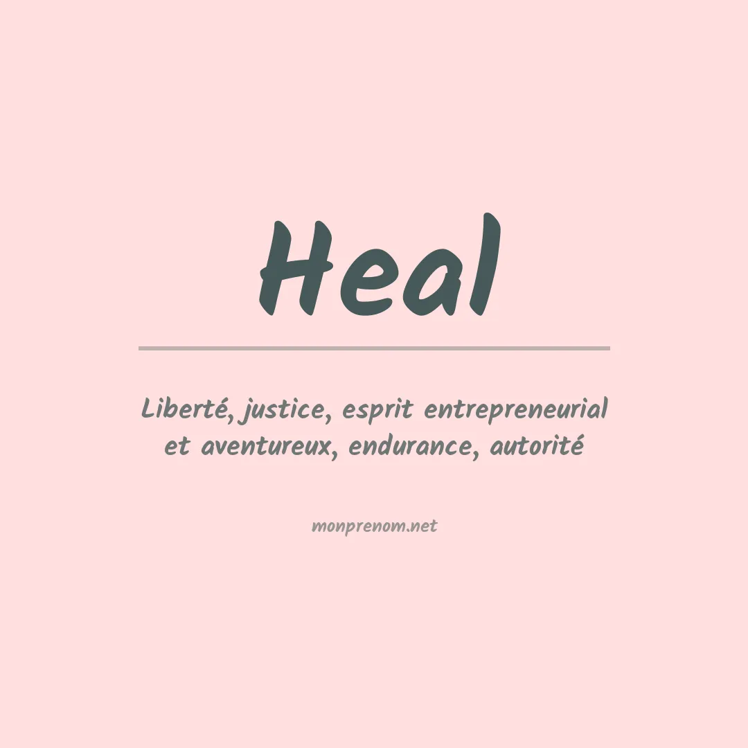 Prénom Heal