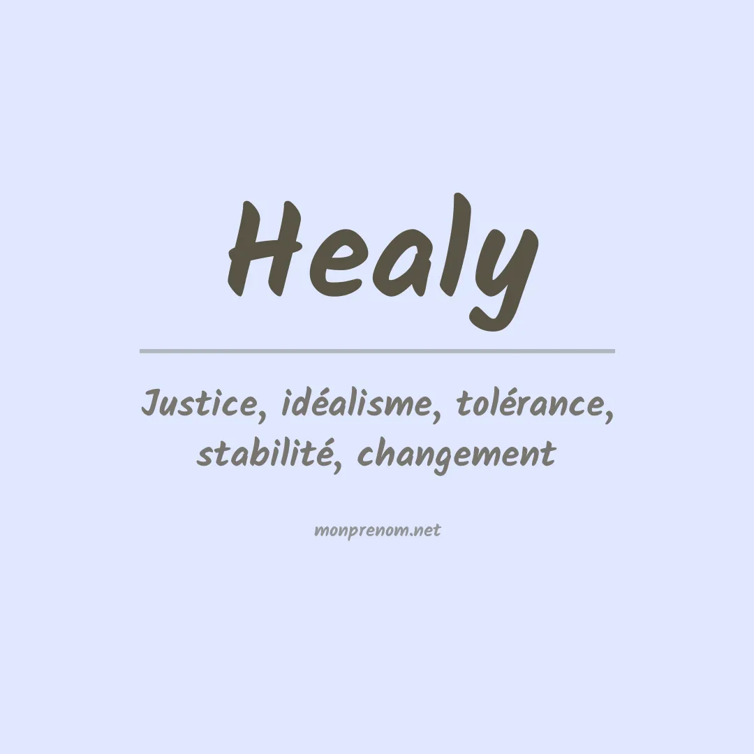 Prénom Healy