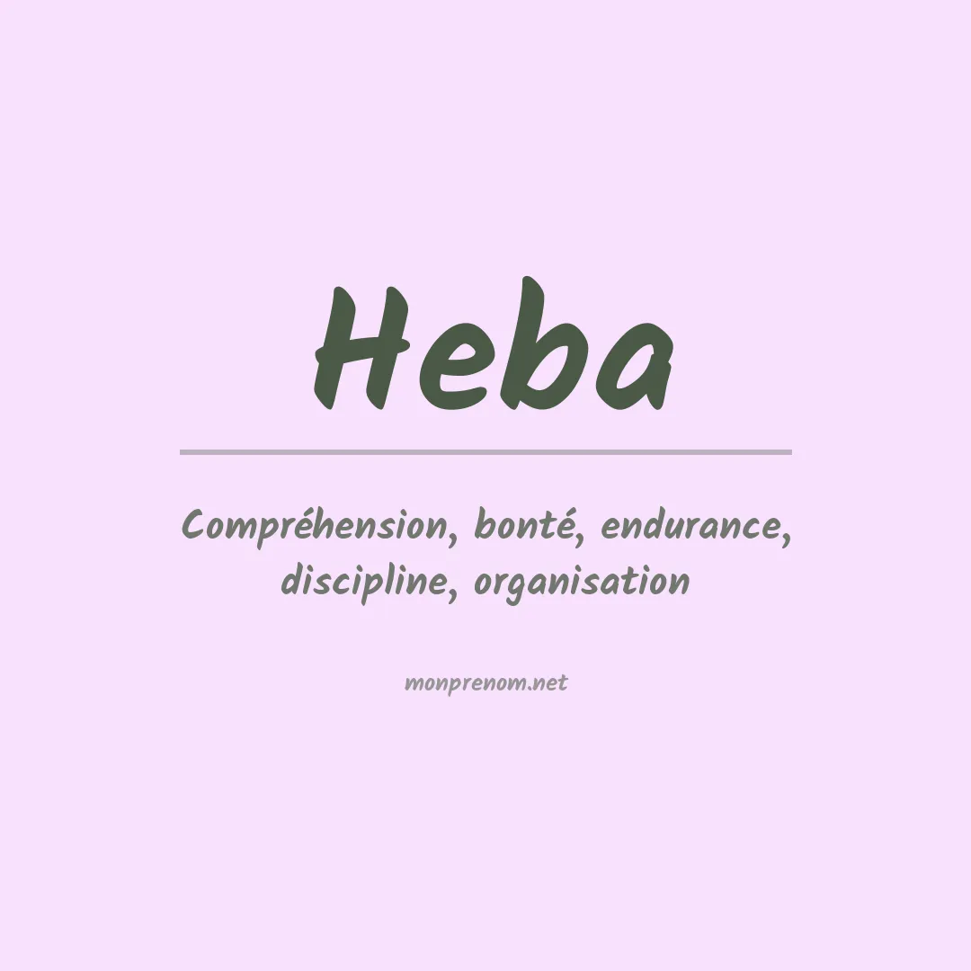 Signification du prénom Heba