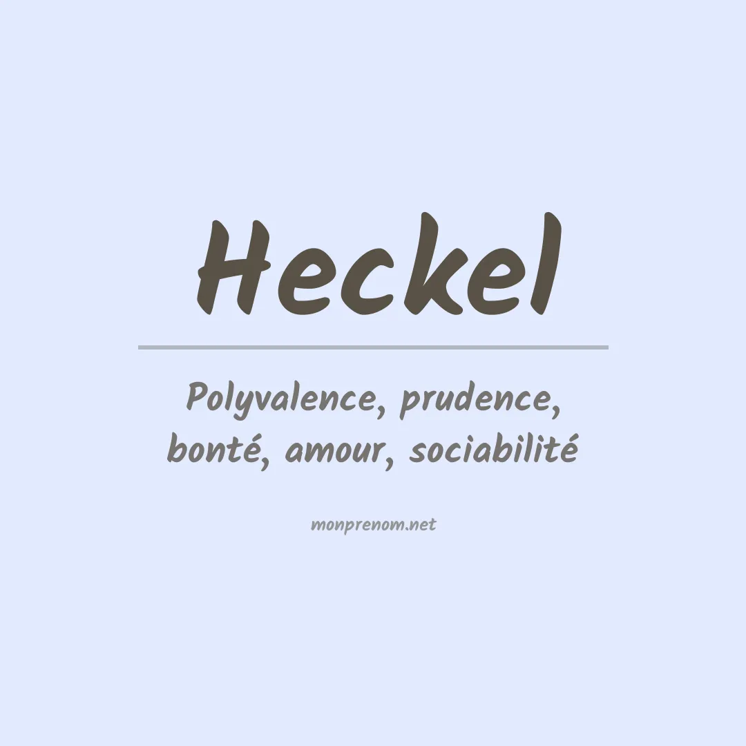 Prénom Heckel