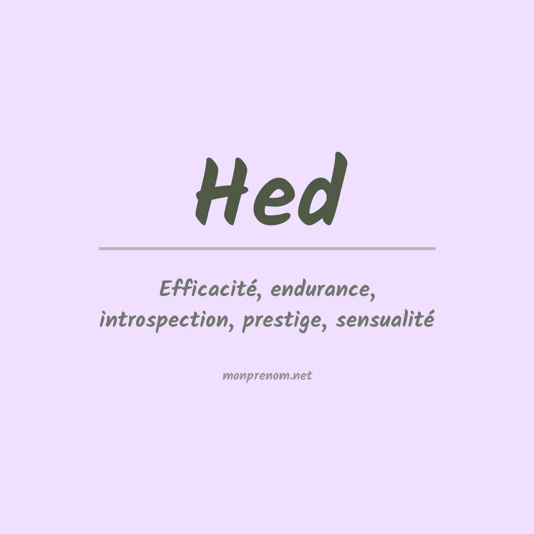 Prénom Hed
