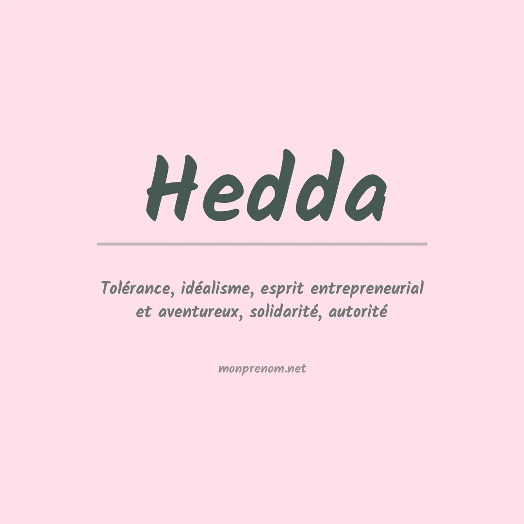 Prénom Hedda