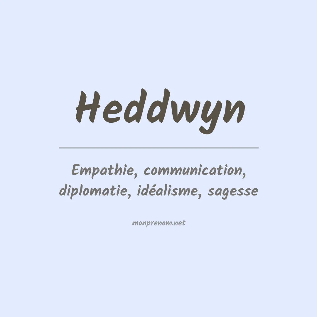 Prénom Heddwyn