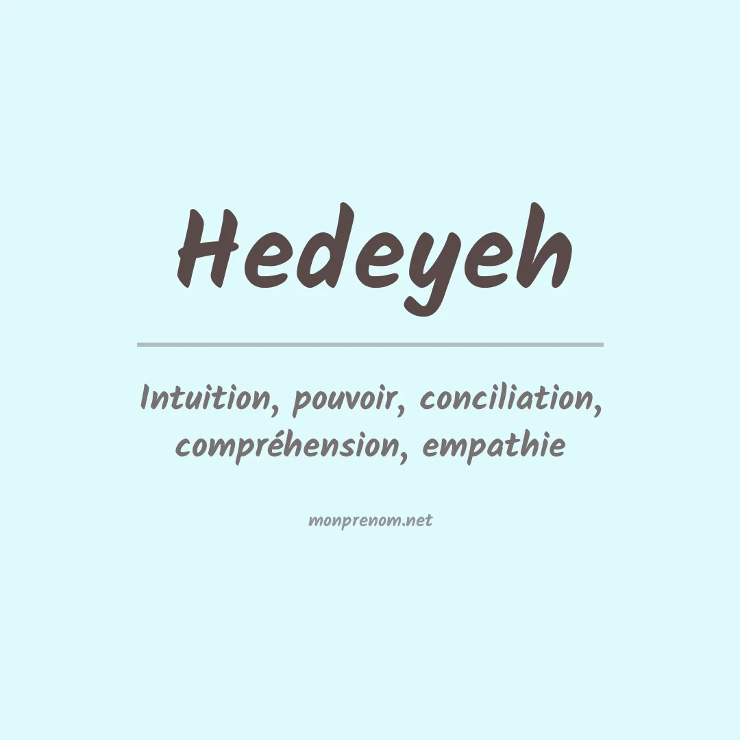 Prénom Hedeyeh