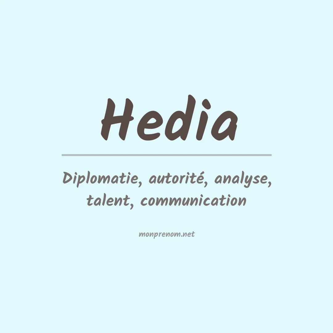 Prénom Hedia