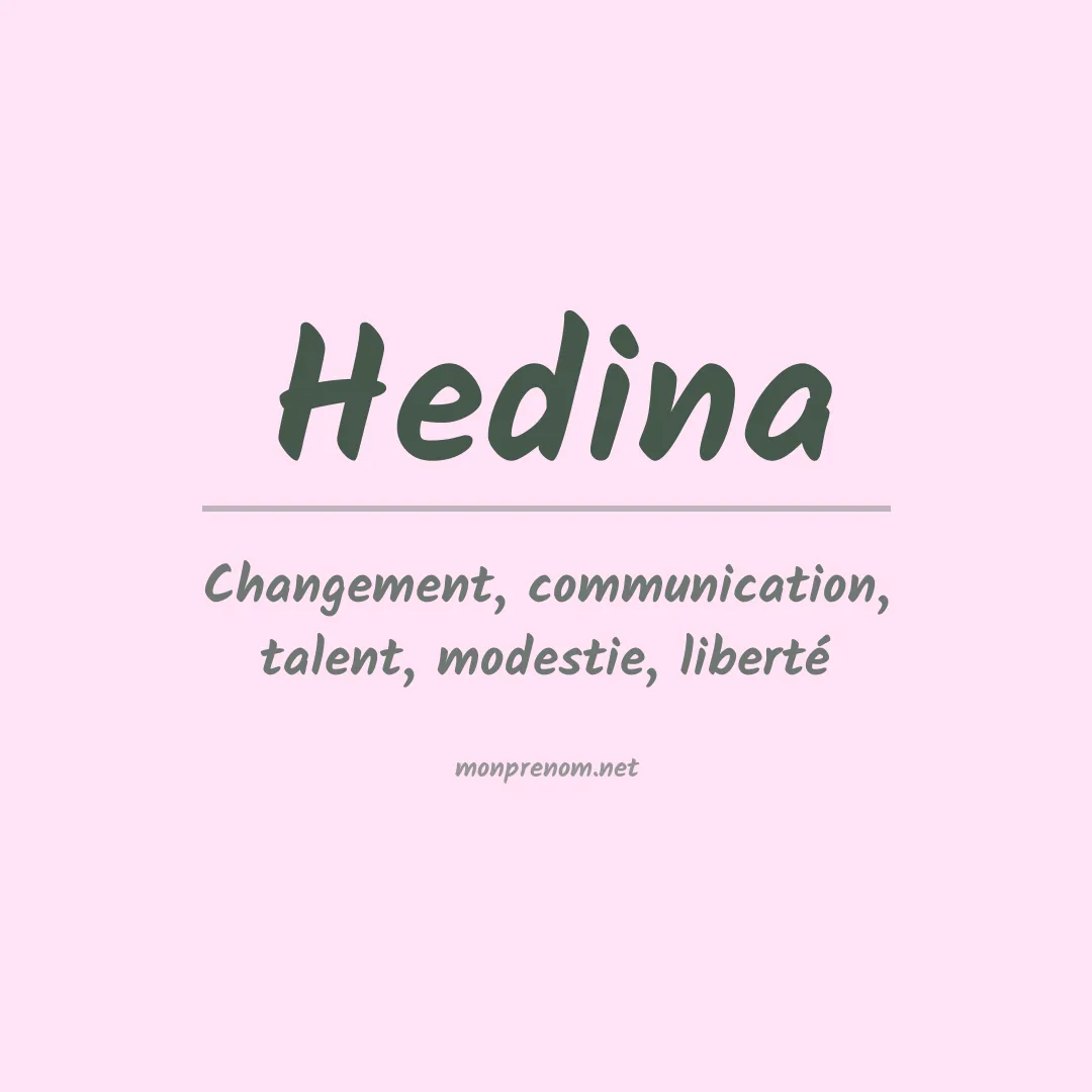 Prénom Hedina
