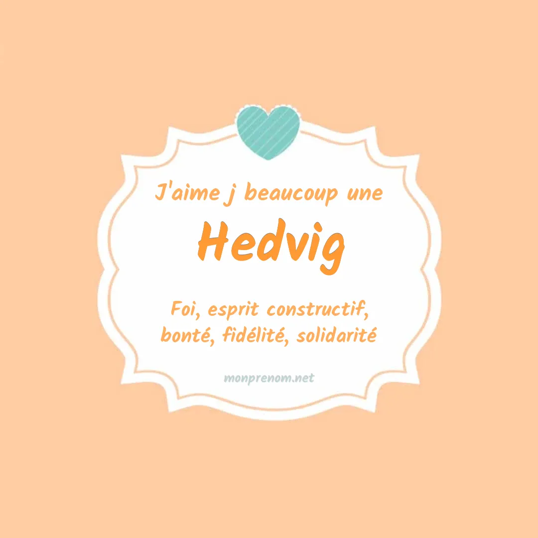 J'aime beaucoup Hedvig