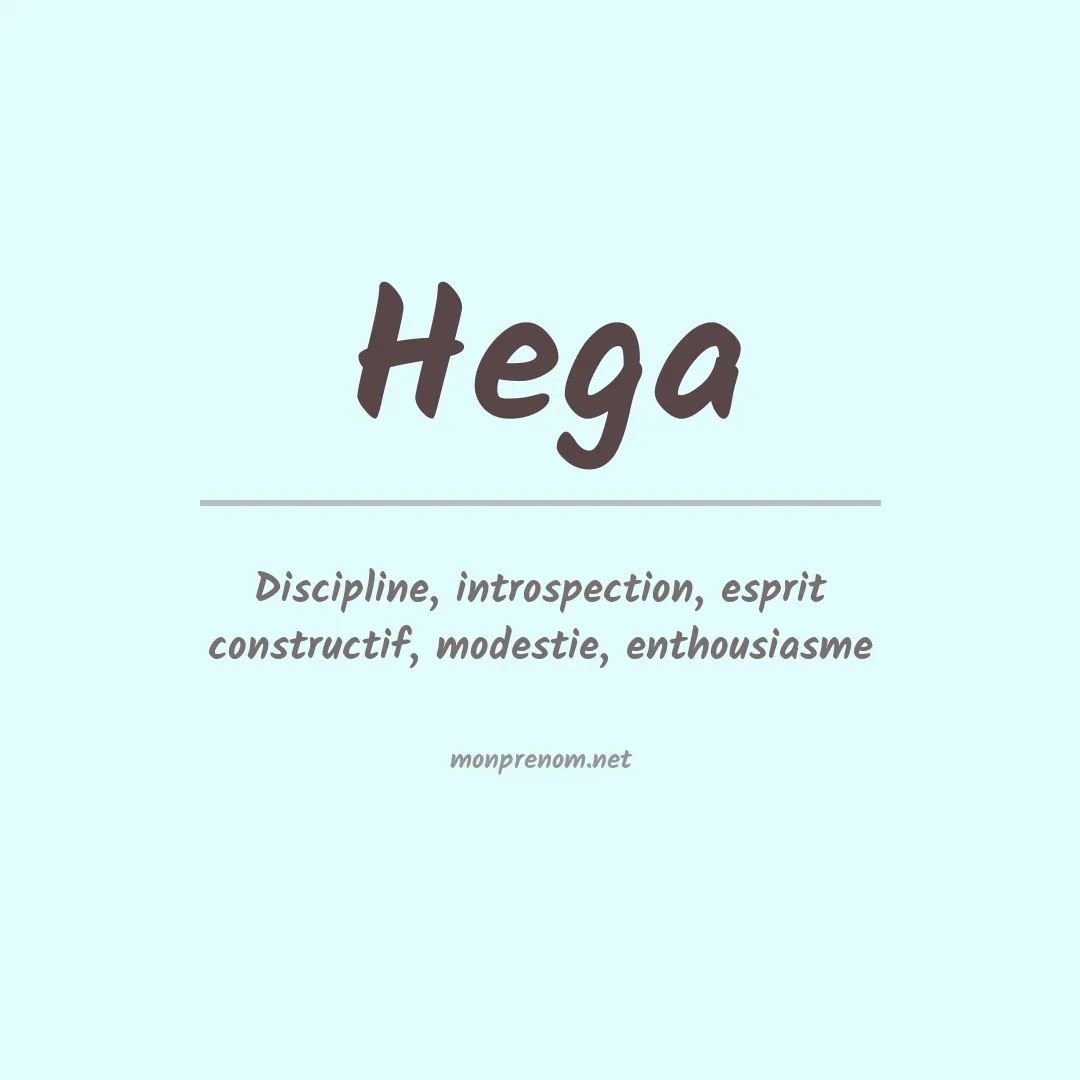Signification du prénom Hega