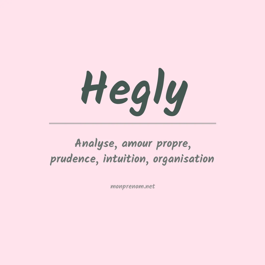 Prénom Hegly