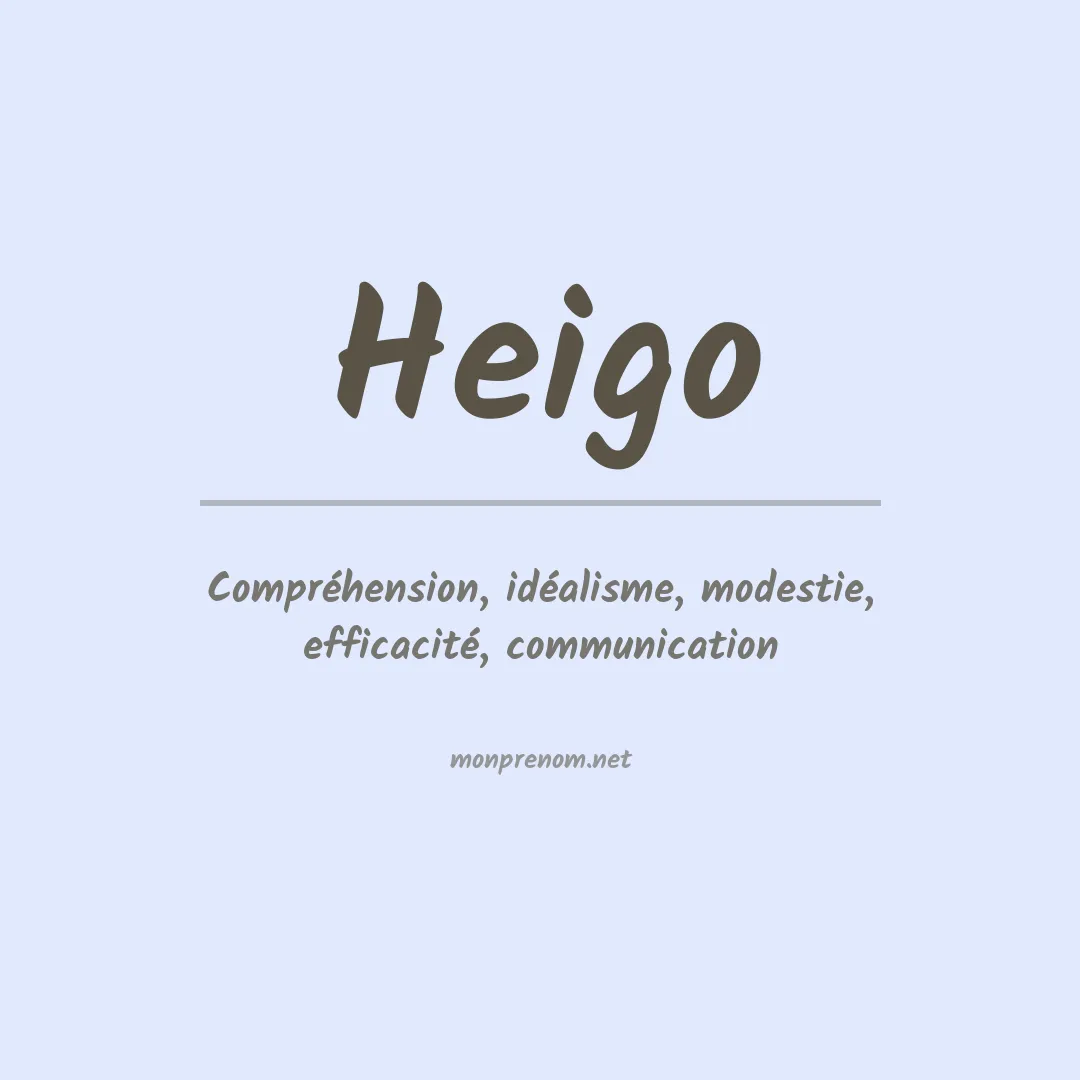 Prénom Heigo