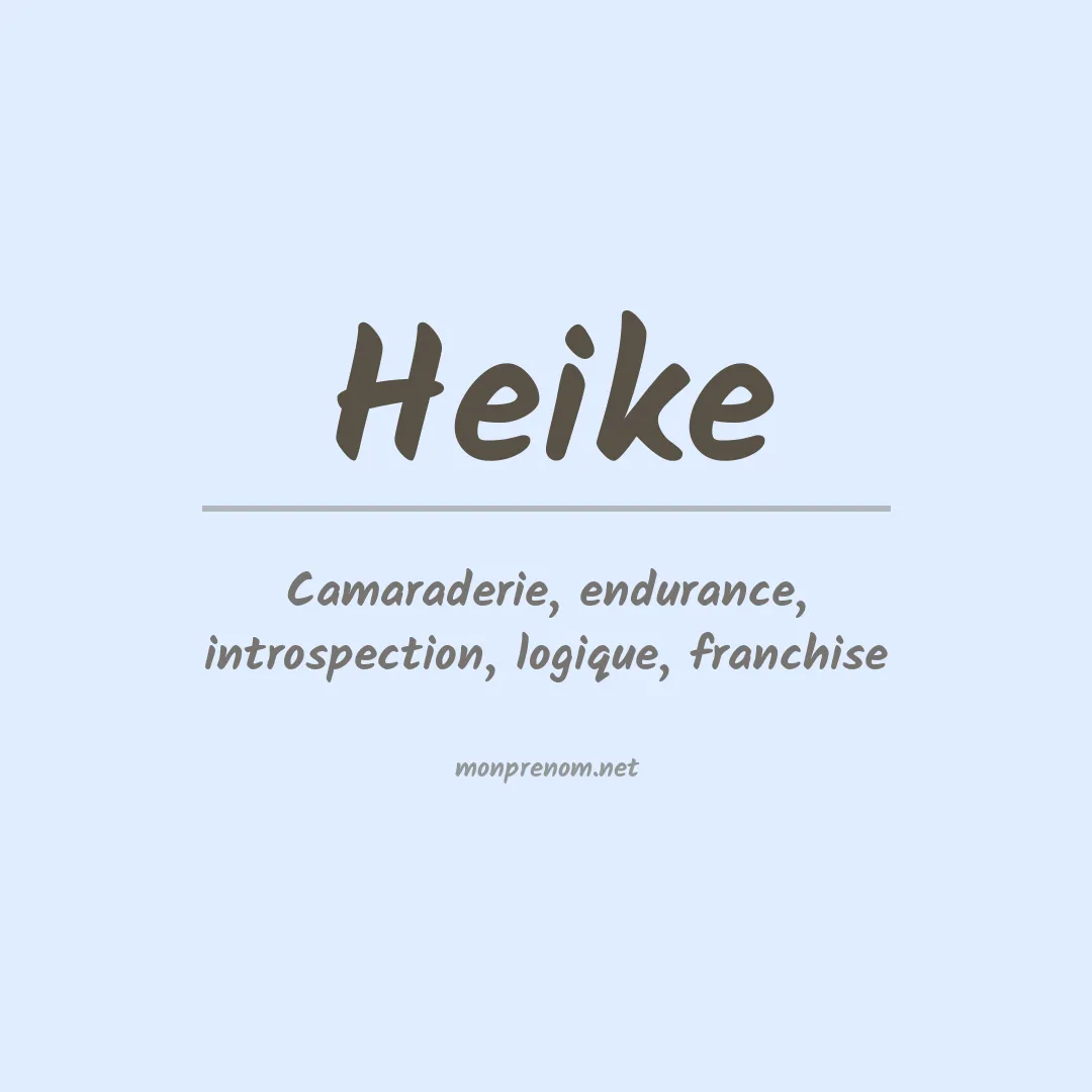 Prénom Heike