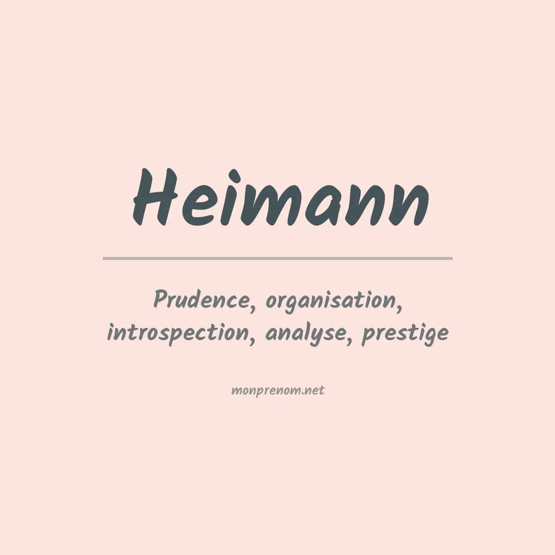 Prénom Heimann