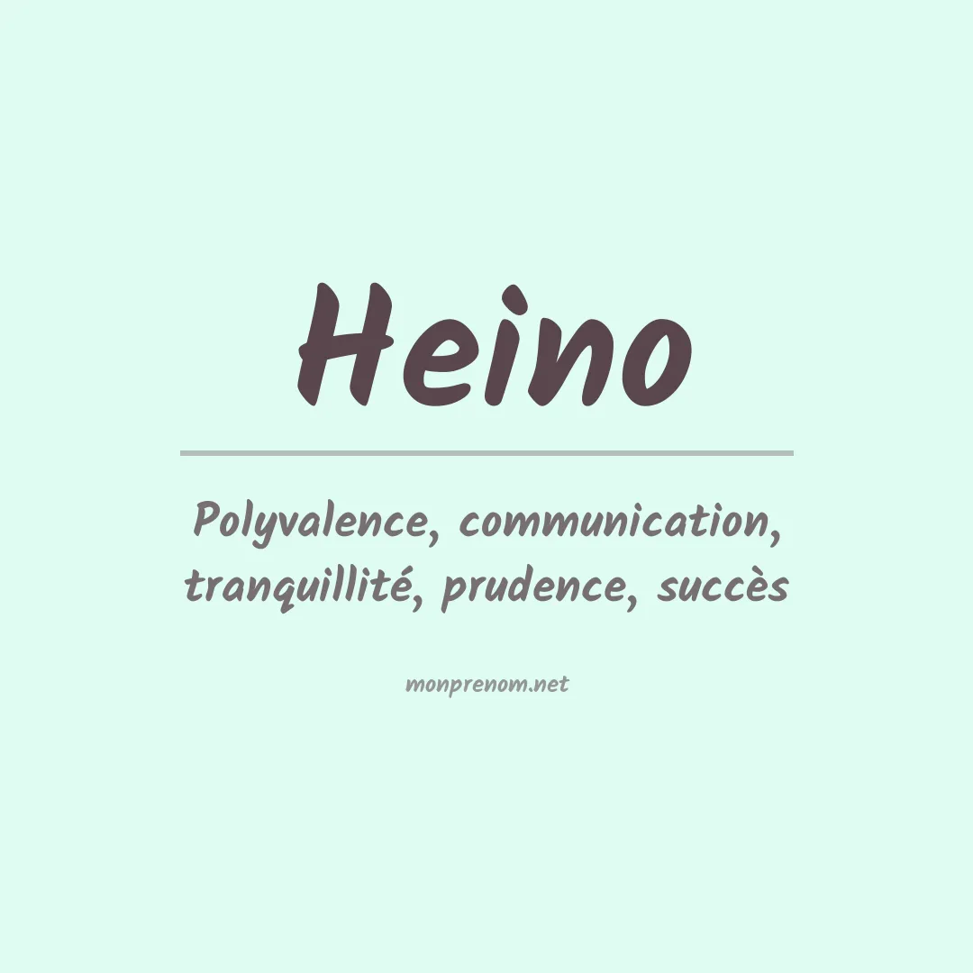 Prénom Heino