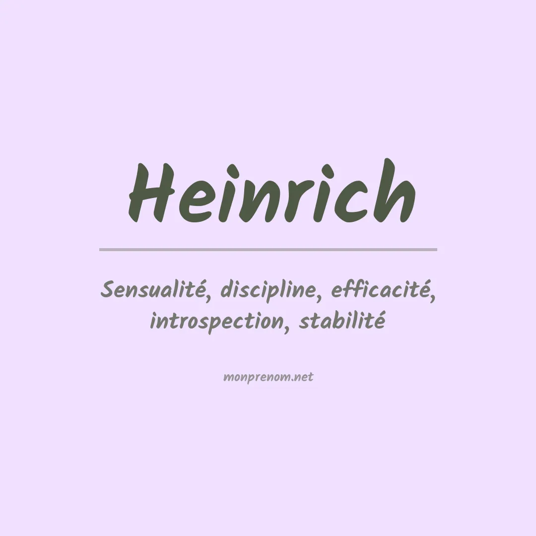 Prénom Heinrich