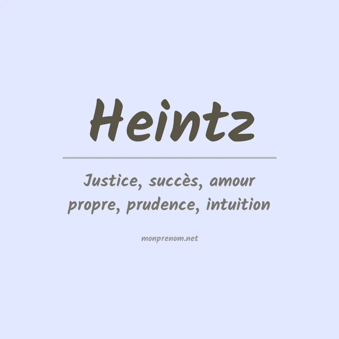Prénom Heintz