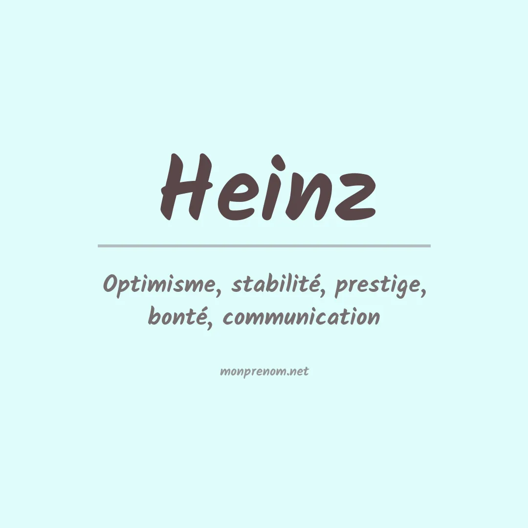 Prénom Heinz