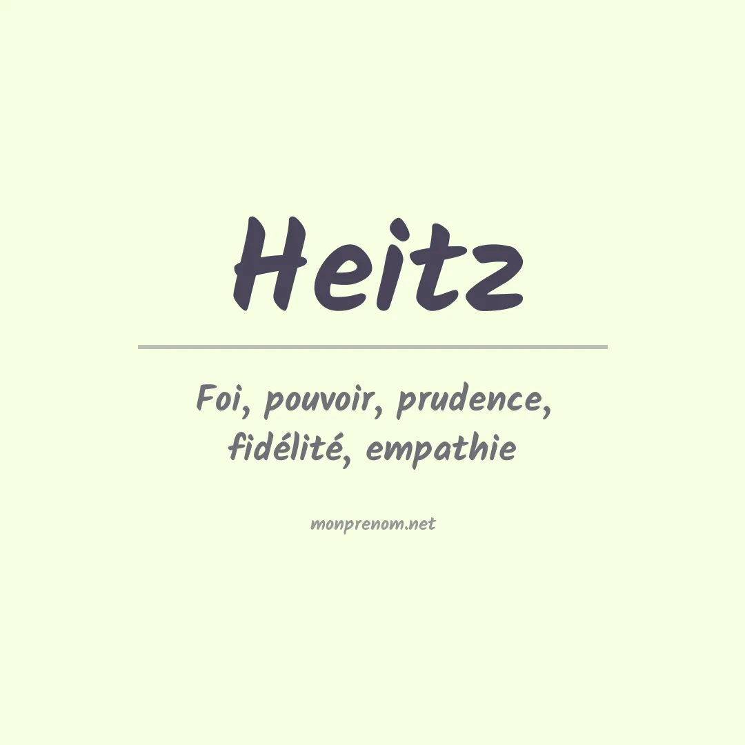 Prénom Heitz