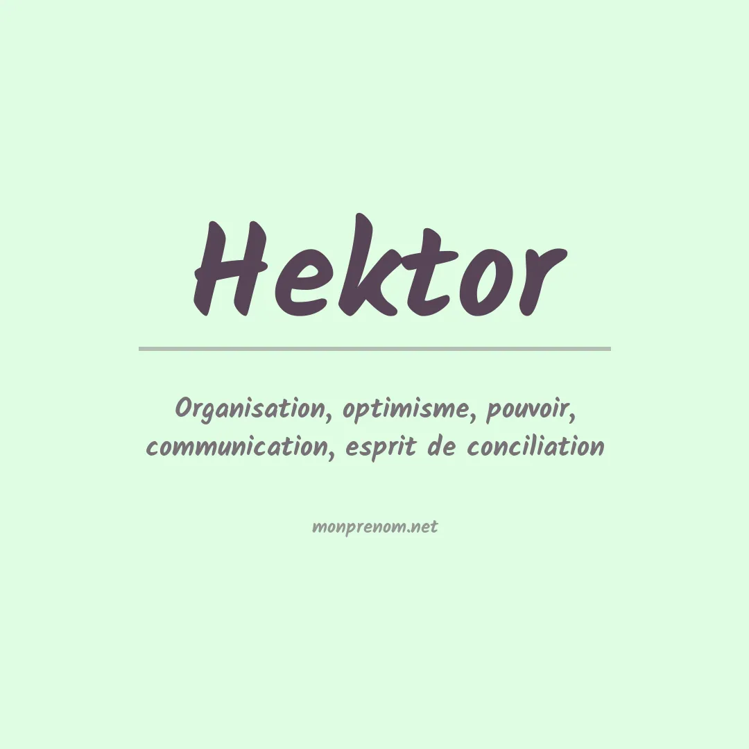 Prénom Hektor