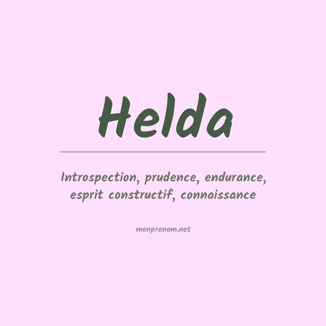 Prénom Helda