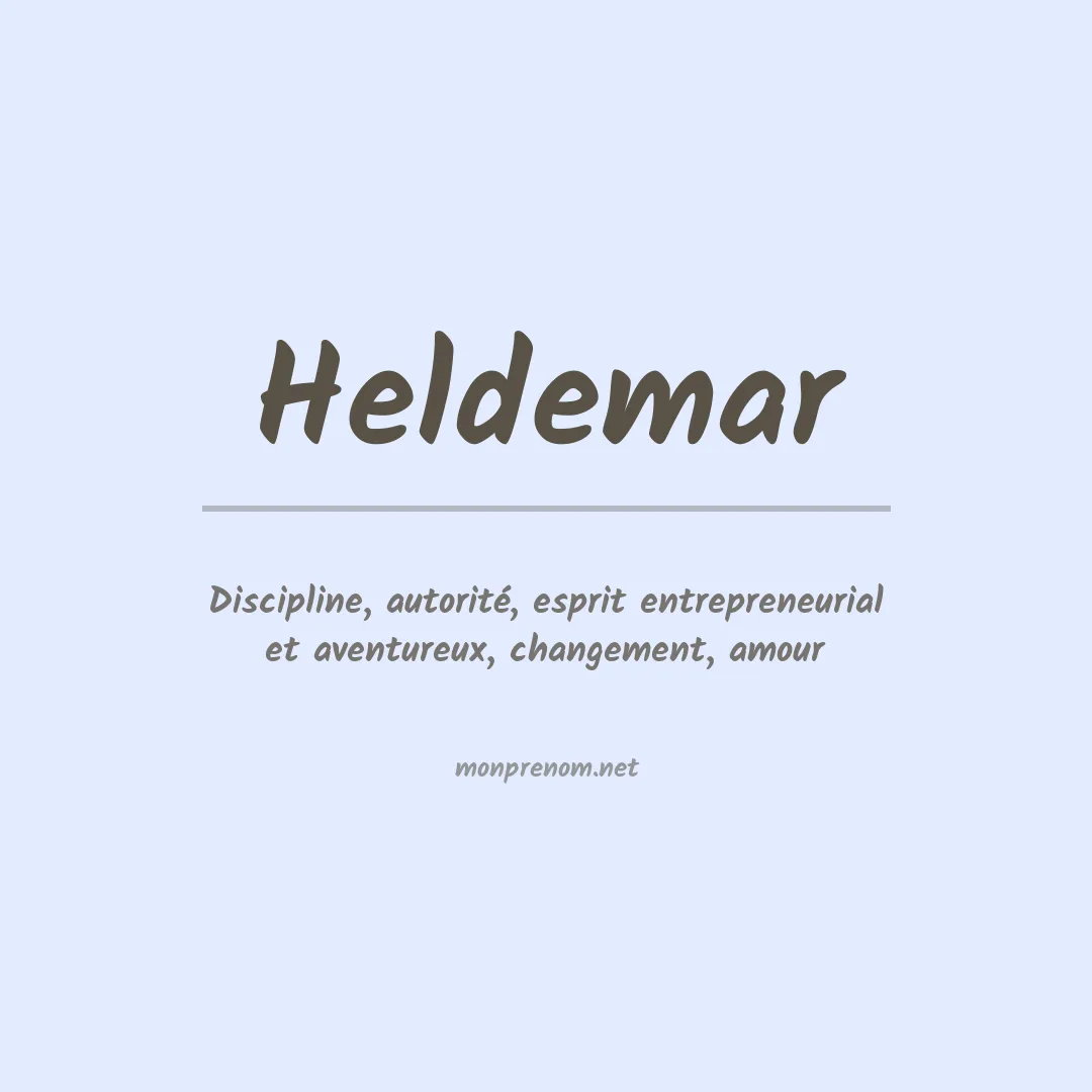 Prénom Heldemar