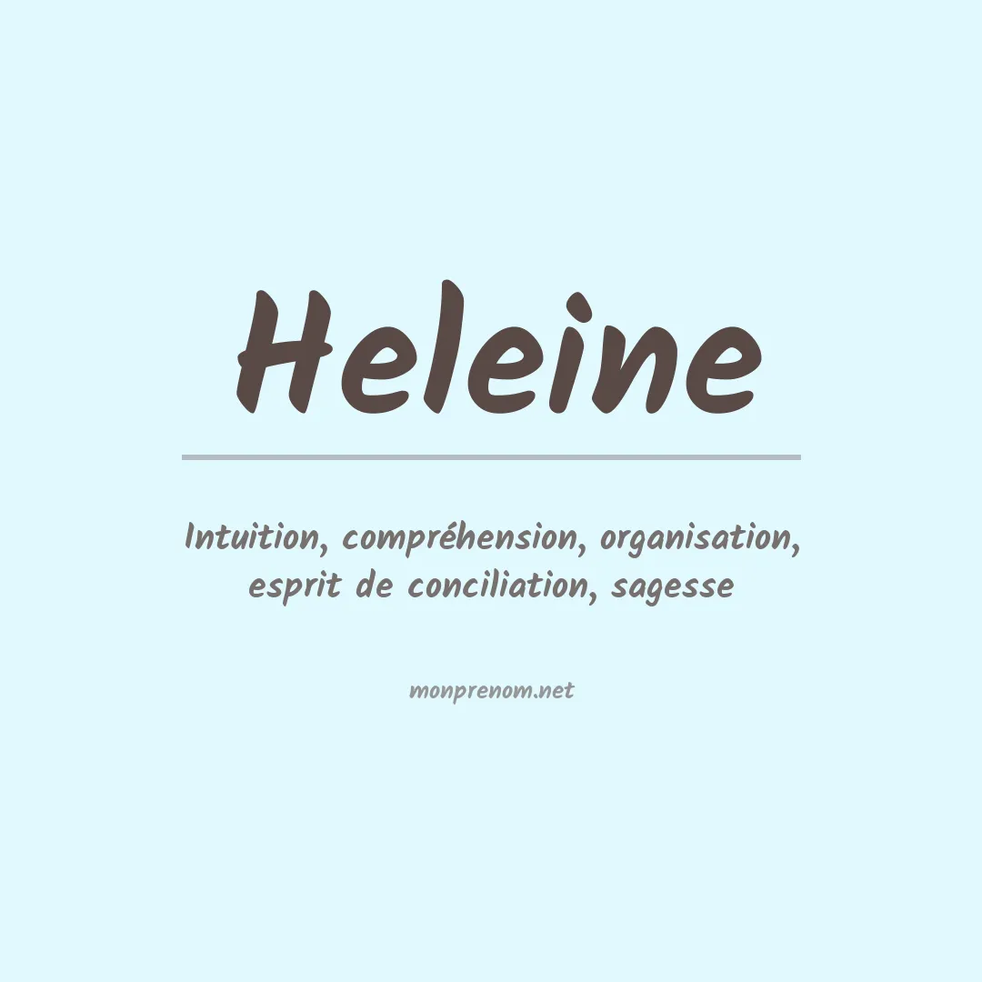 Prénom Heleine