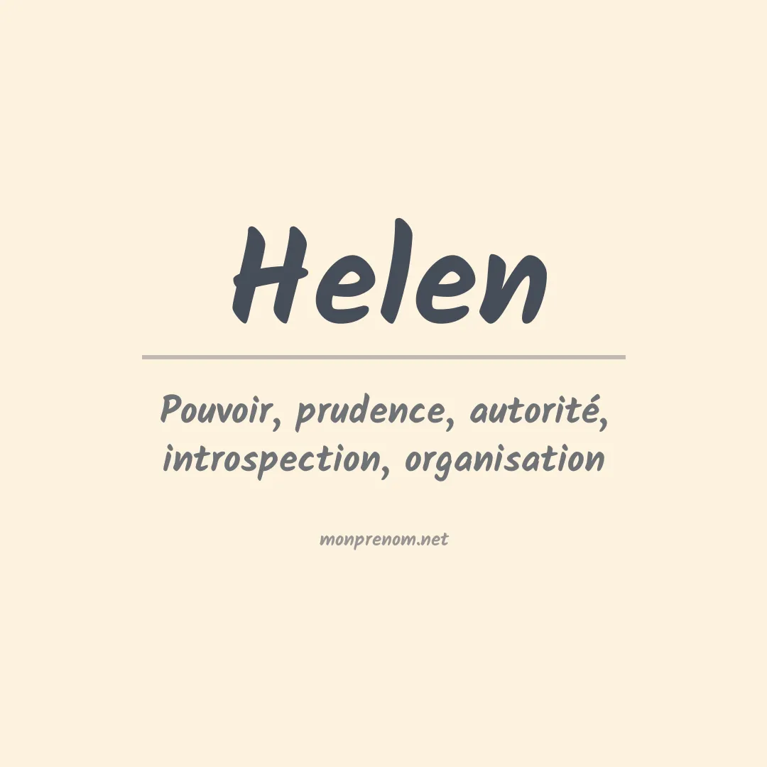 Prénom Helen