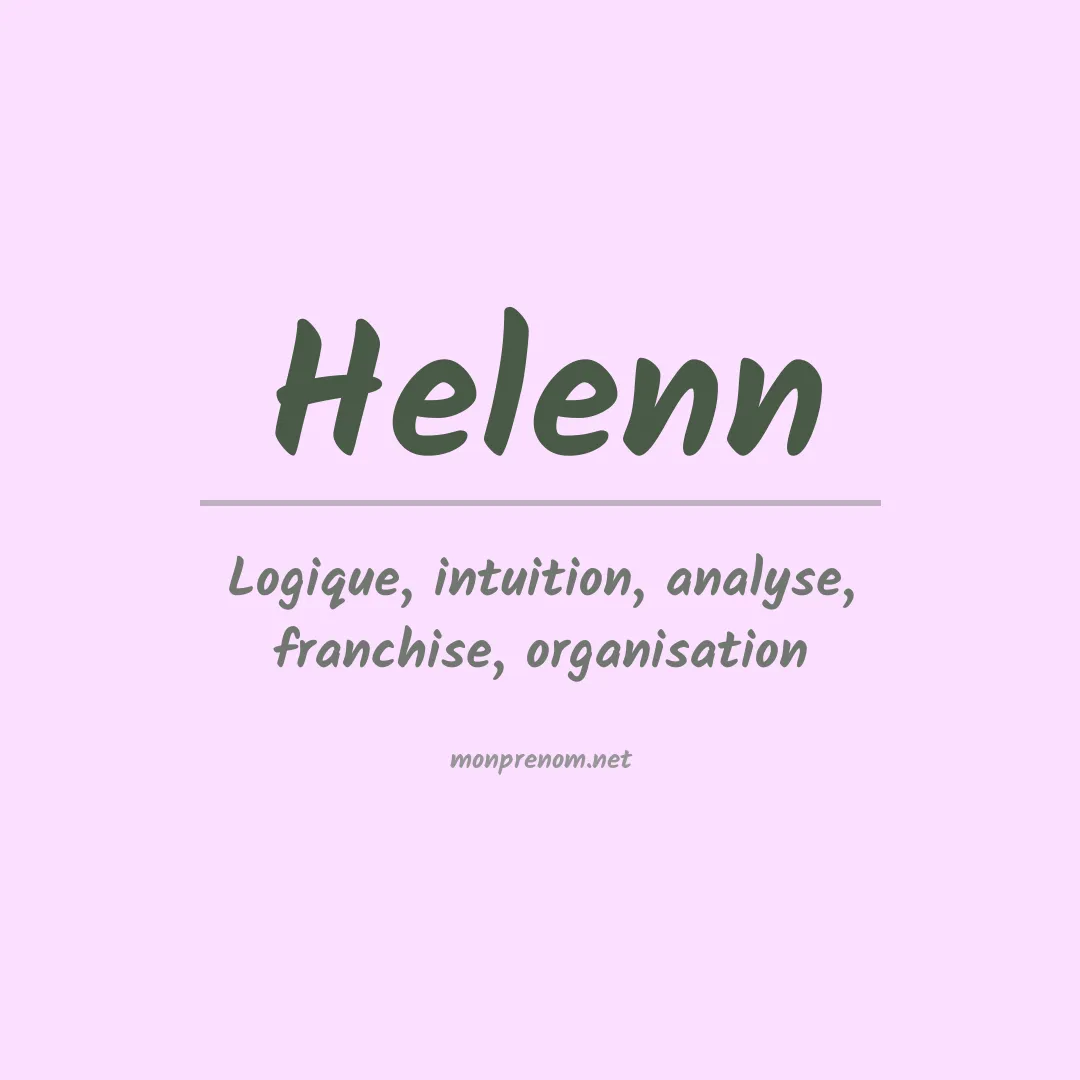 Prénom Helenn