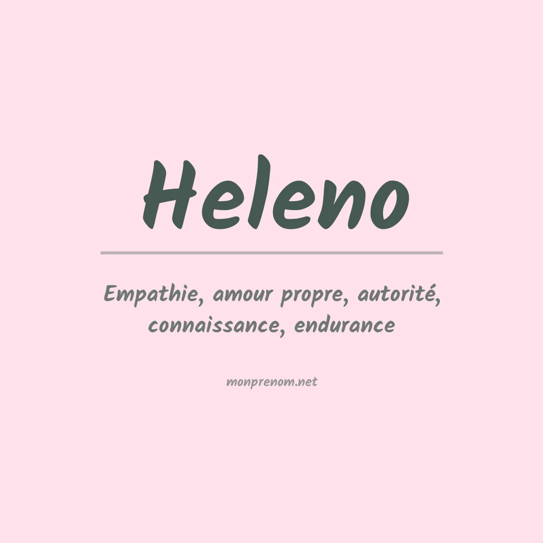 Prénom Heleno