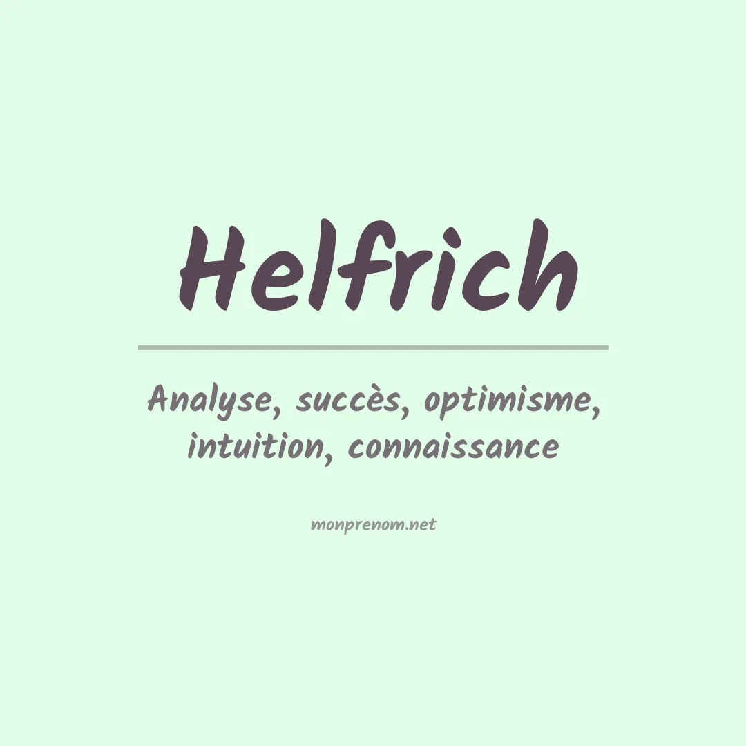 Prénom Helfrich