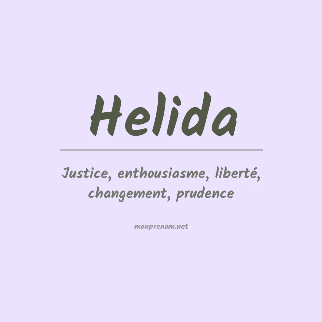 Prénom Helida