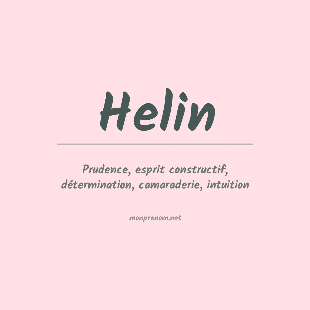 Prénom Helin