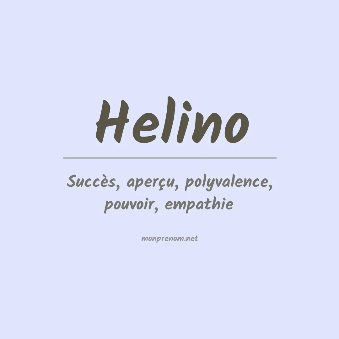 Prénom Helino
