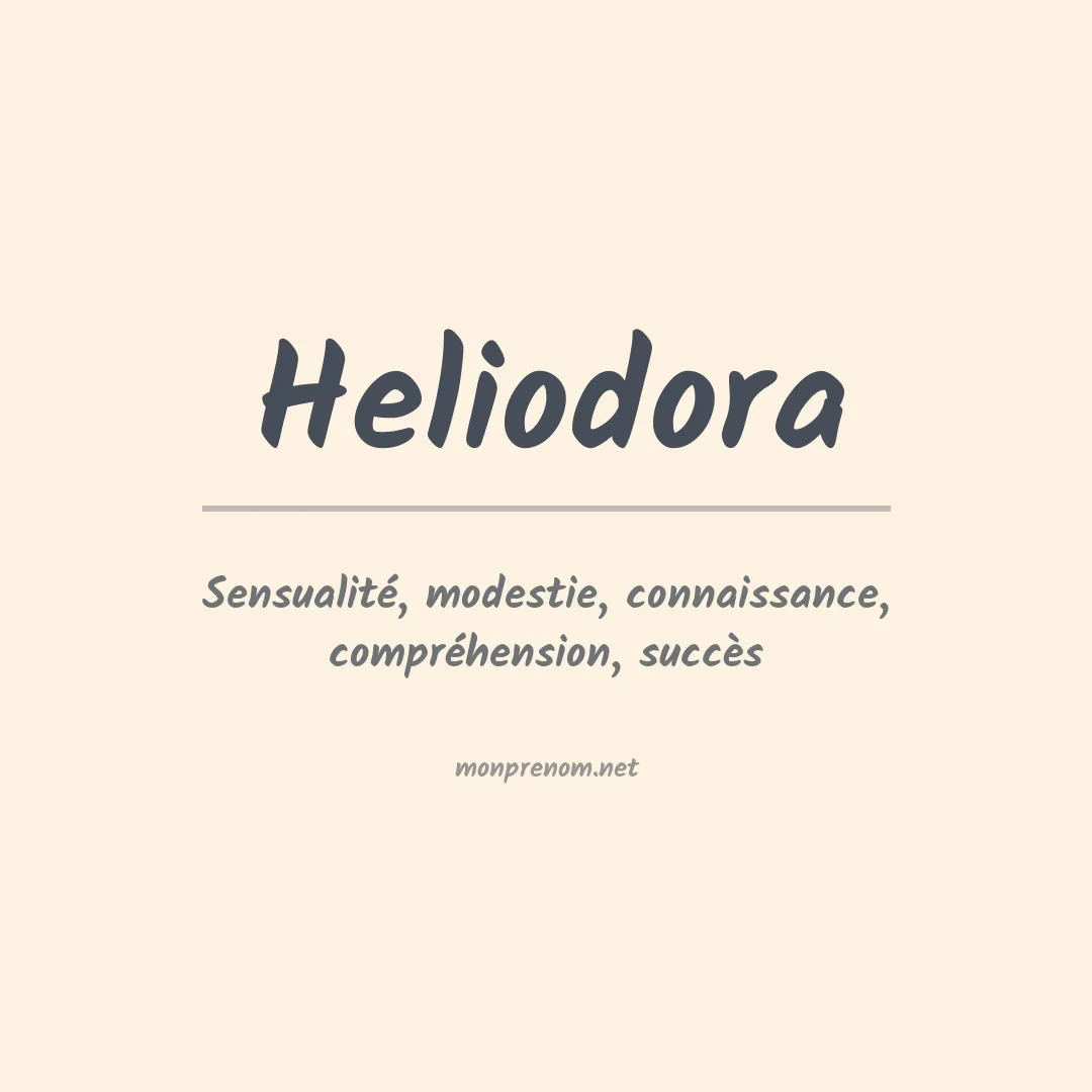 Signification du prénom Heliodora