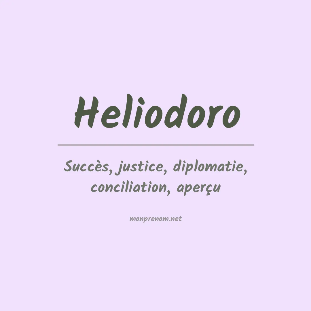 Prénom Heliodoro