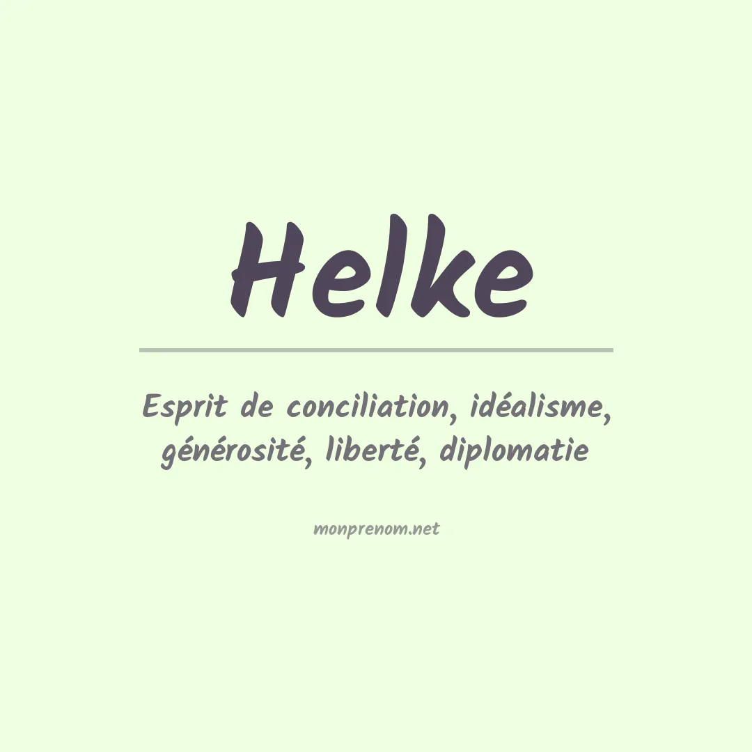 Prénom Helke