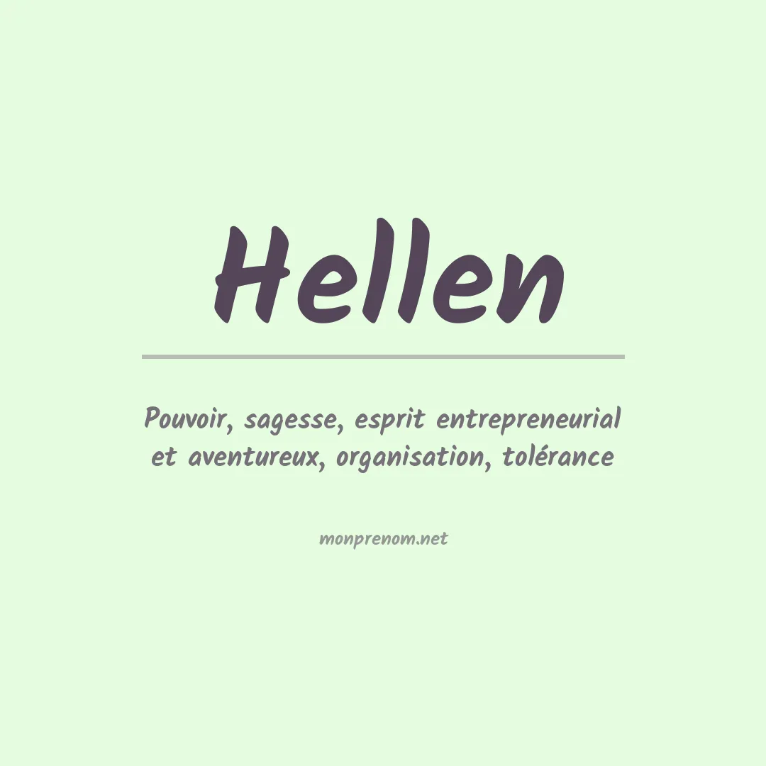 Prénom Hellen